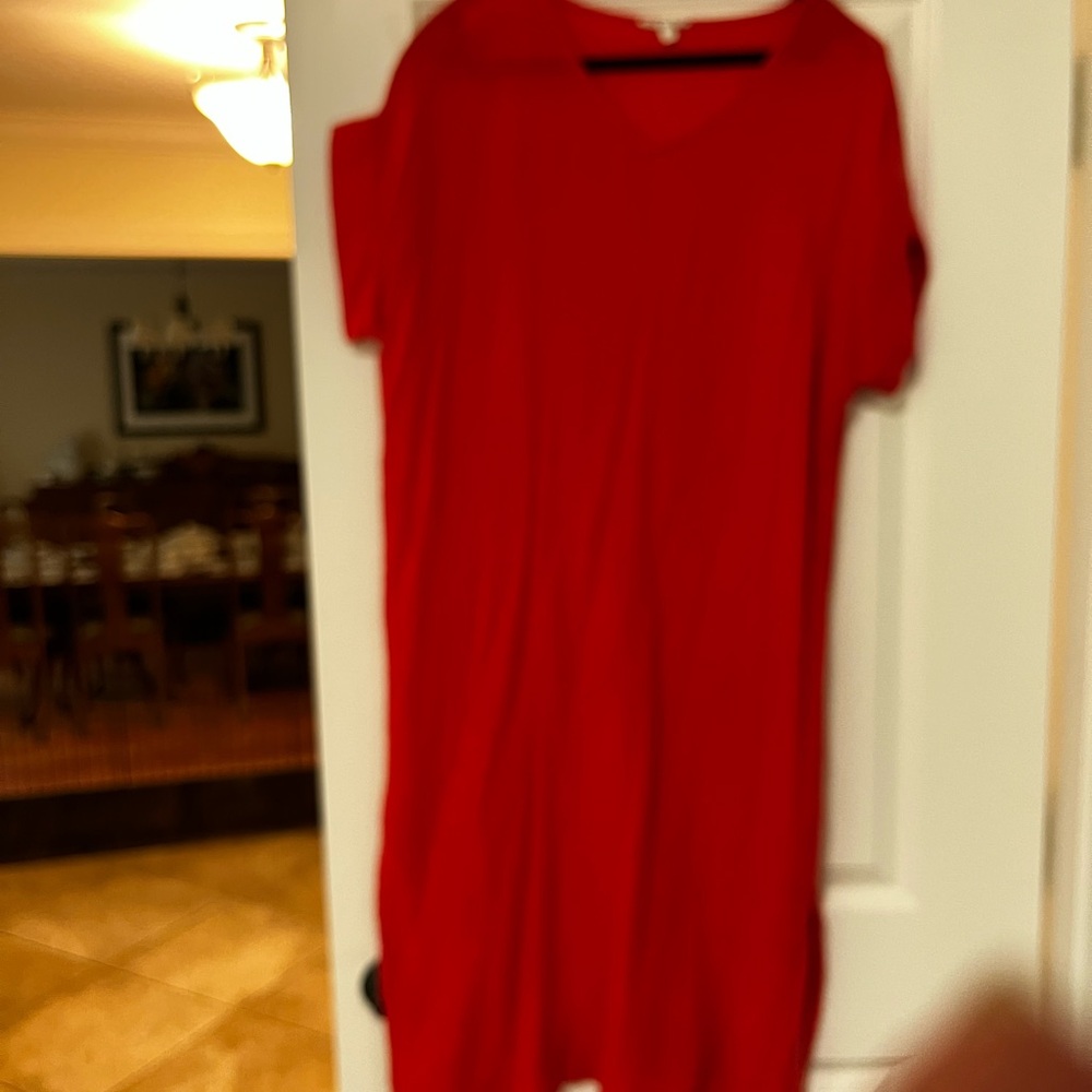 Eileen Fisher Coral Caftan Dress